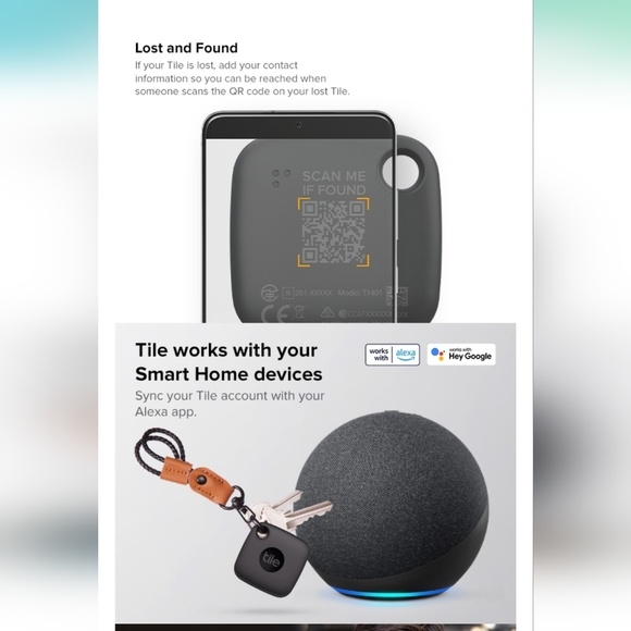 Tile Mate 1-Pack. Black. Bluetooth Tracker, Keys Finder and Item Locator for Key - Picture 4 of 4